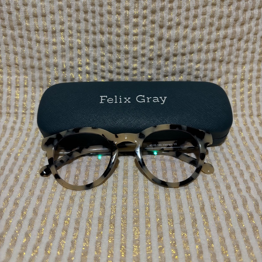 Felix Gray Alexander Tortoiseshell Blue Light Glasses - Ivory/Black